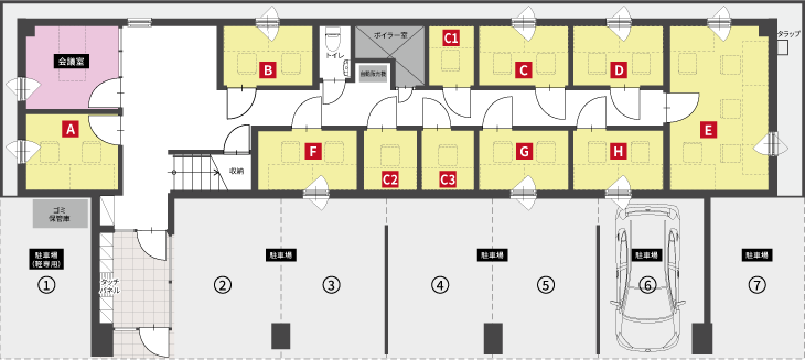 KANTINE MISONO 1Fフロアーマップ