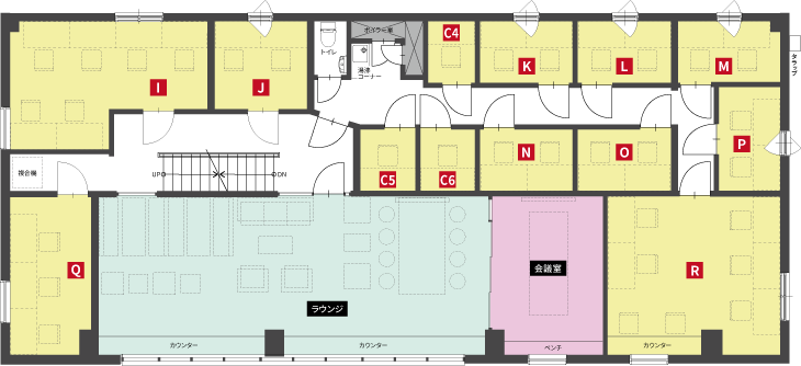 KANTINE MISONO 2Fフロアーマップ